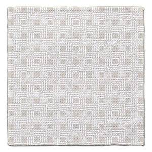 Beige Geo Squares Eco-Friendly Washcloth - CJ Bella Co.