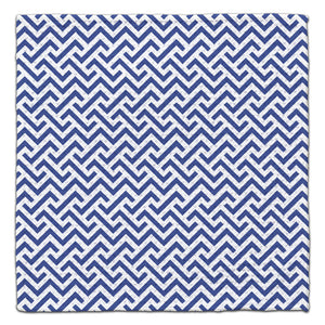 Blue Geo Zig-Zag Eco-Friendly Washcloth - CJ Bella Co.