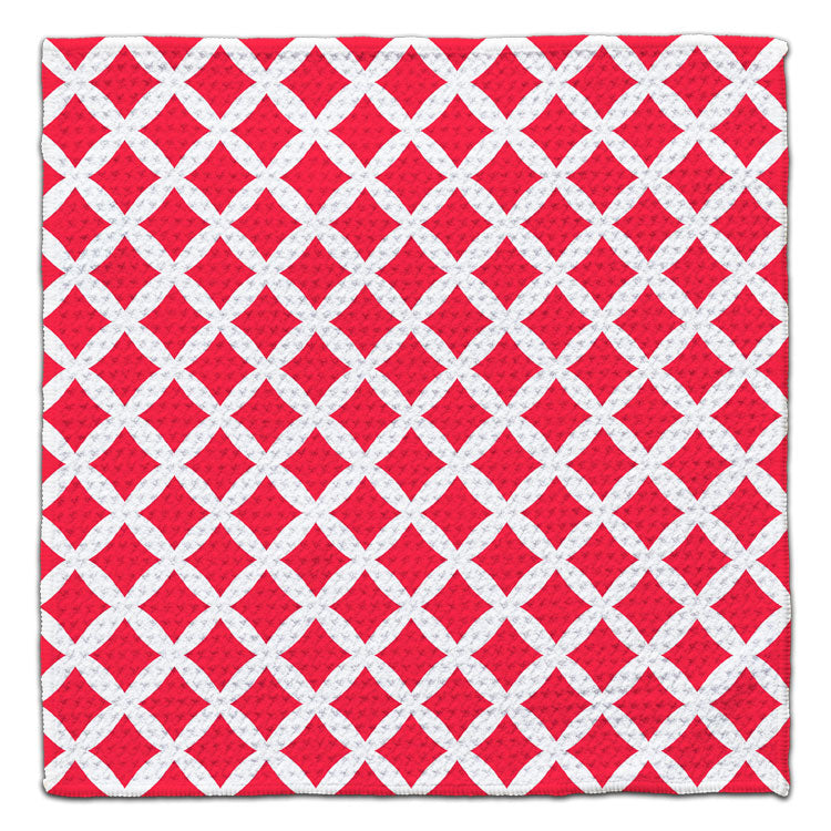 Red Diamonds Eco-Friendly Washcloth