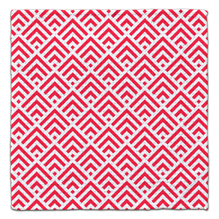 Red Geo Arrow Eco-Friendly Washcloth