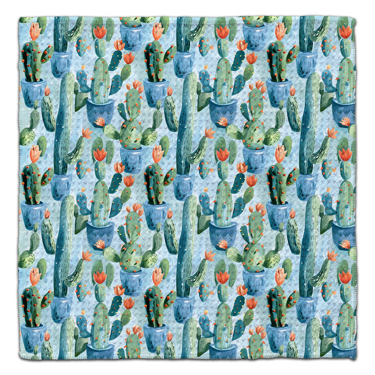 Blue Cactus Eco-Friendly Washcloth