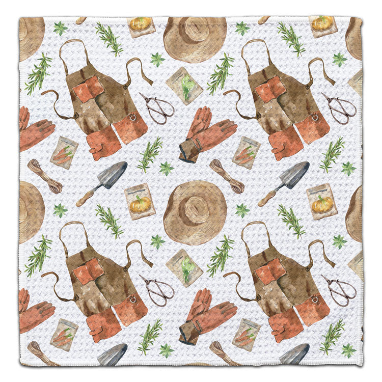 Garden Hat and Apron Eco-Friendly Washcloth