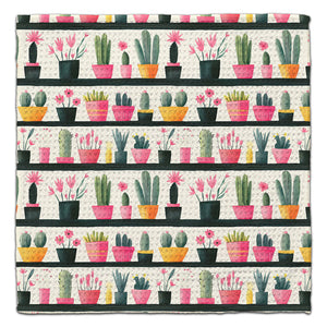 Plants on Shelves Eco-Friendly Washcloth