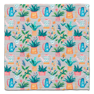 Water Cans and Potted Plants Eco-Friendly Washcloth - CJ Bella Co.