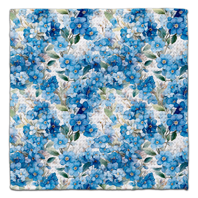 Blue Forget Me Nots Eco-Friendly Washcloth - CJ Bella Co.