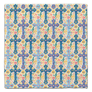 Dark Blue Crosses Eco-Friendly Washcloth