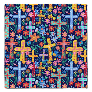 Yellow Crosses Eco-Friendly Washcloth - CJ Bella Co.