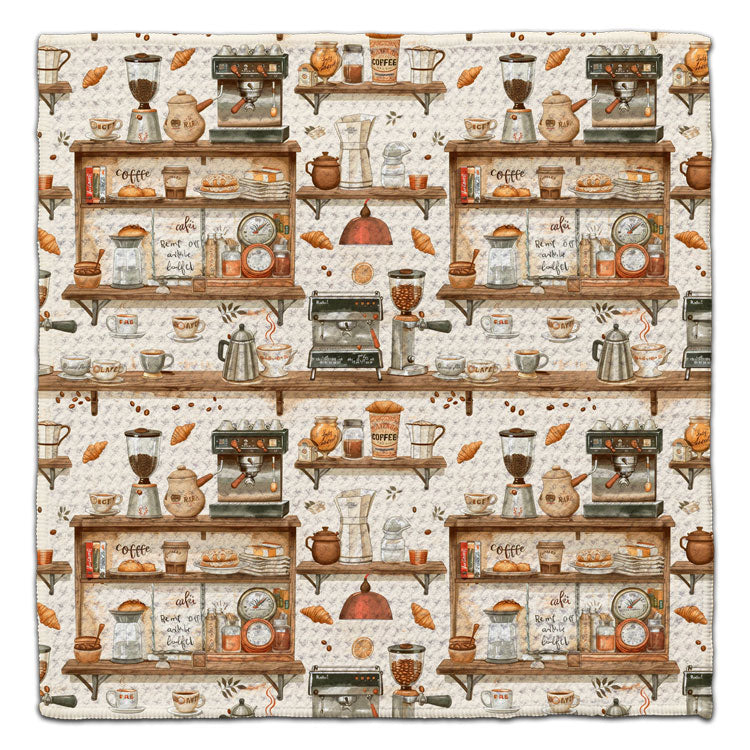 Coffee Shop Counters Eco-Friendly Washcloth