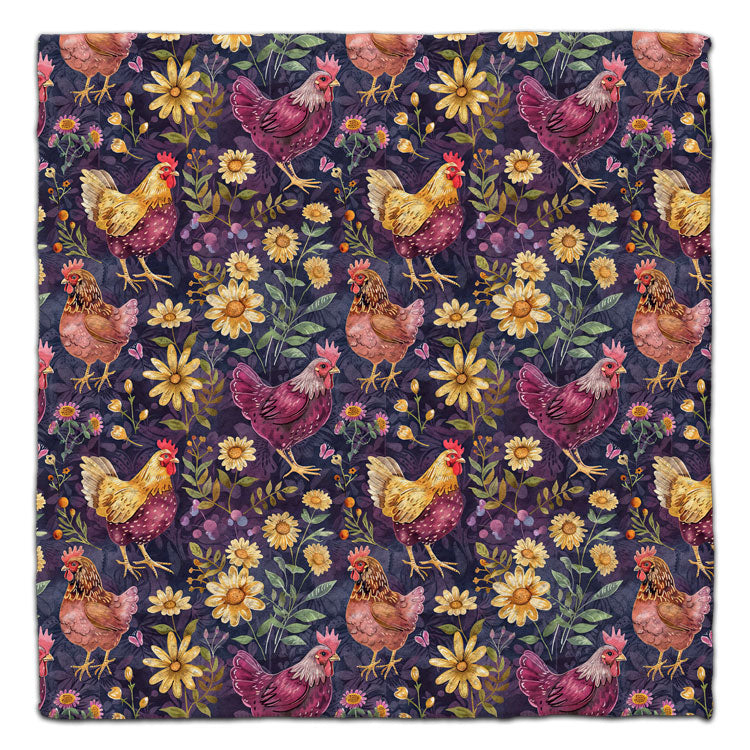 Purple Chickens Eco-Friendly Washcloth - CJ Bella Co.