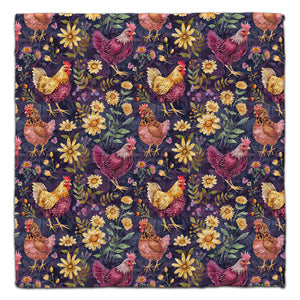 Purple Chickens Eco-Friendly Washcloth