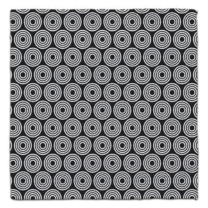 Black and White Bullseyes Eco-Friendly Washcloth