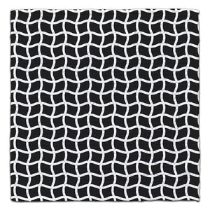 Black and White Wavy Mesh Eco-Friendly Washcloth - CJ Bella Co.