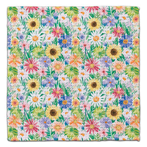 Soft Colors Spring Flowers Eco-Friendly Washcloth - CJ Bella Co.