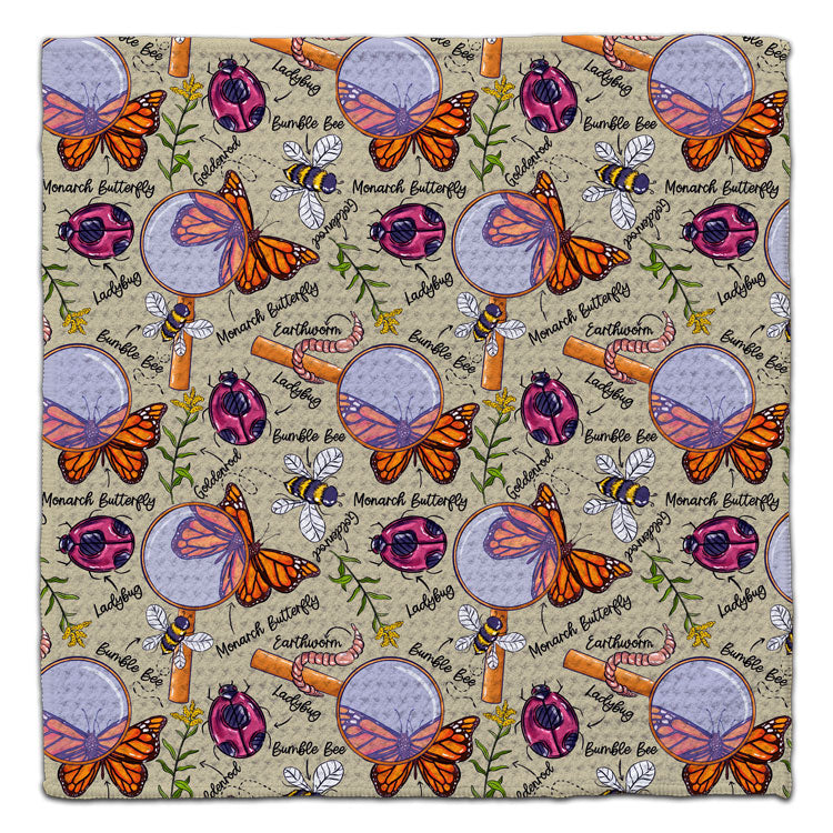 Insects w/magnifer Eco-Friendly Washcloth