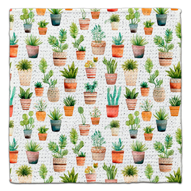 Clay Potted Plants Eco-Friendly Washcloth