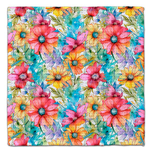 Bright Garden Flowers Washcloth