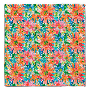 Vibrant Large Spring Flowers Washcloth