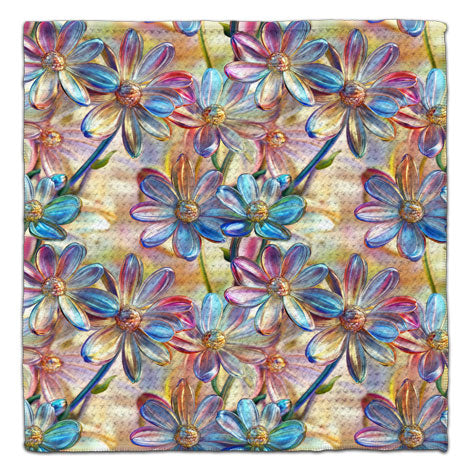 Acrylic Flowers Eco-Friendly Washcloth