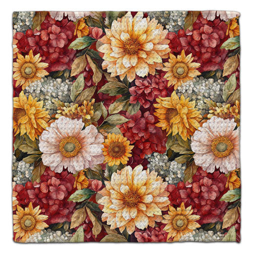 Zinnias and Sunflowers Eco-Friendly Washcloth
