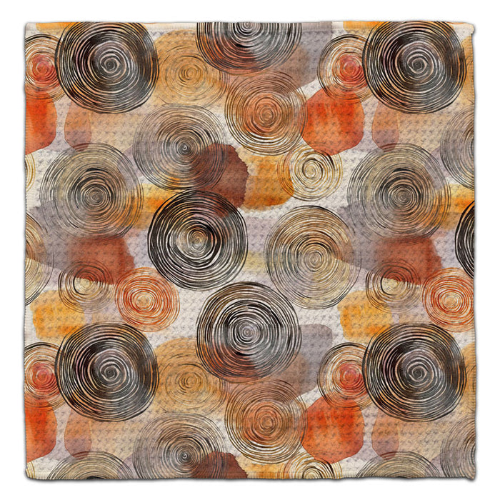 Tri-Color Circles Eco-Friendly Washcloth