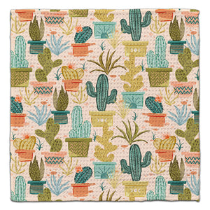 Multi Color Cacti Eco-Friendly Washcloth