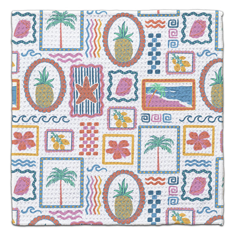 Trendy Beach Patchwork Eco-Friendly Washcloth