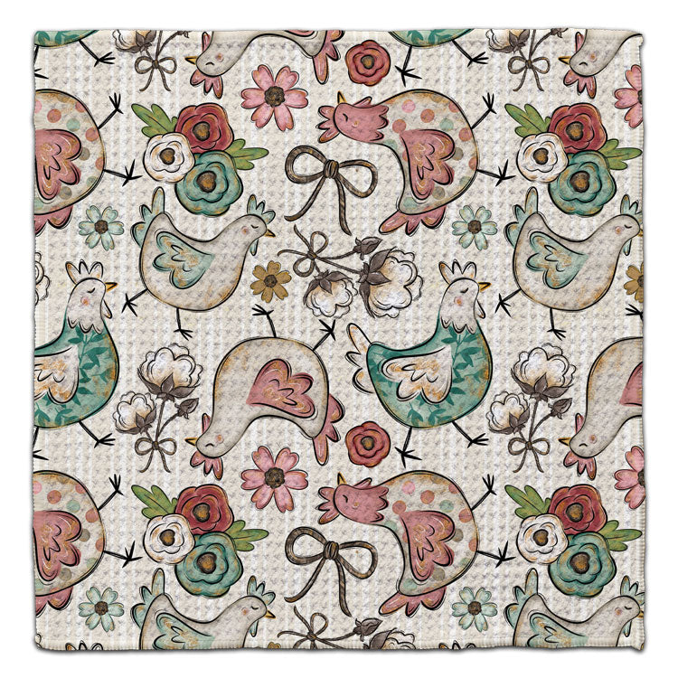 Country Chickens Eco-Friendly Washcloth