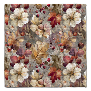 Fall Flower, Leaves, & Berries Eco-Friendly Washcloth