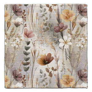 Watercolor Fall Boho Flowers Eco-Friendly Washcloth - CJ Bella Co.