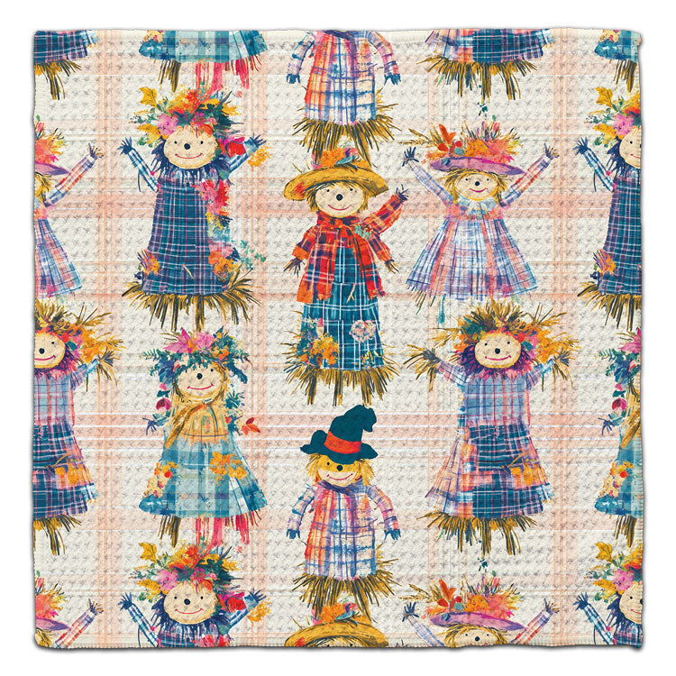 Preppy Scarecrows Eco-Friendly Washcloth