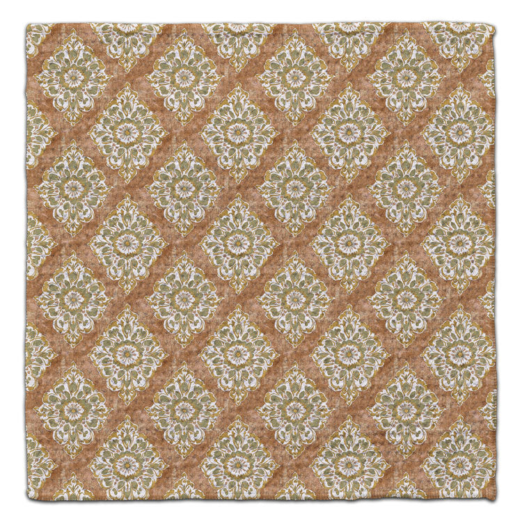 Boho Diagonal Brown Eco-Friendly Washcloth