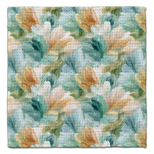 Green & Gold Wide Brush Strokes Eco-Friendly Washcloth