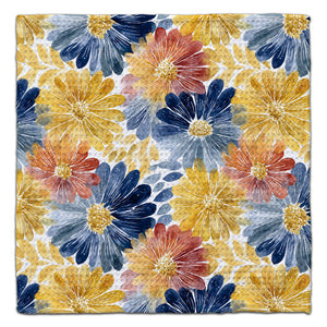 Blue and Gold Asters Eco-Friendly Washcloth