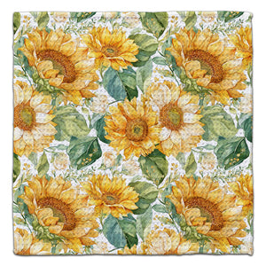 Clusters of Sunflowers Eco-Friendly Washcloth - CJ Bella Co.