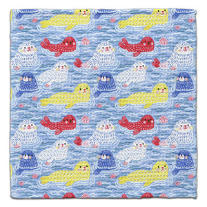 Whimsical Seals Eco-Friendly Washcloth