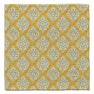 Boho Diagonal Mustard Eco-Friendly Washcloth
