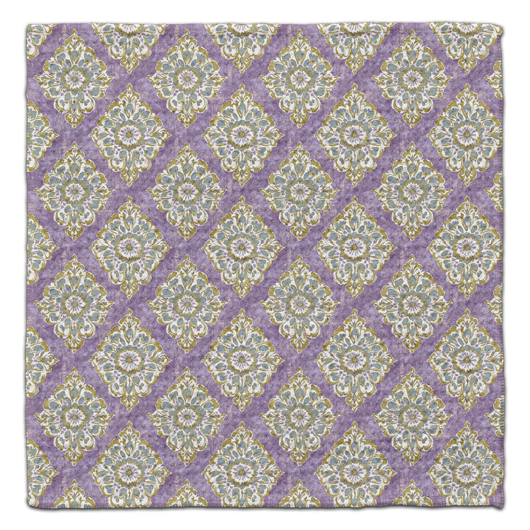 Boho Diagonal Purple Eco-Friendly Washcloth