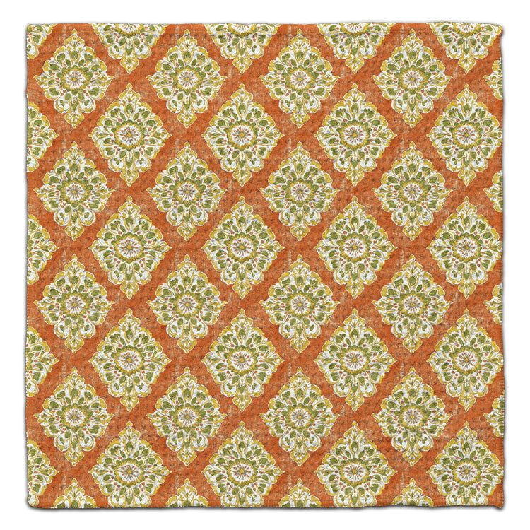 Boho Diagonal Peach Eco-Friendly Washcloth