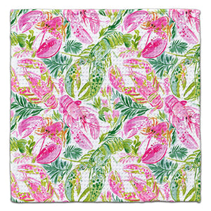Pink & Green Lobsters Eco-Friendly Washcloth