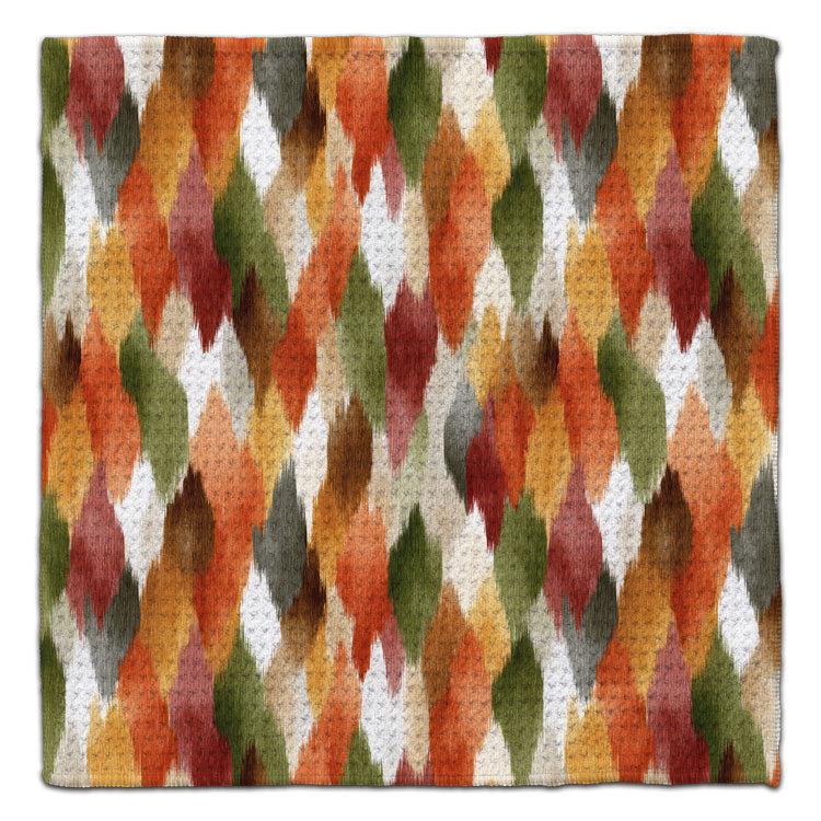 Abstract Fall Diamonds Eco-Friendly Washcloth