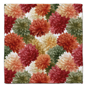 Red, White, & Green Zinnias Eco-Friendly Washcloth