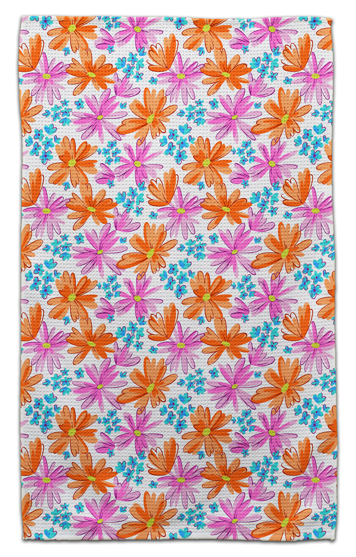 Retro Pink/Orange Eco-Friendly Towel