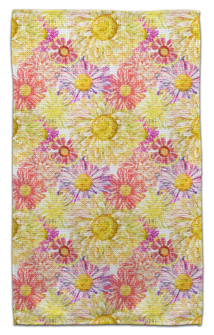 Yellow Mum Eco-Friendly Towel