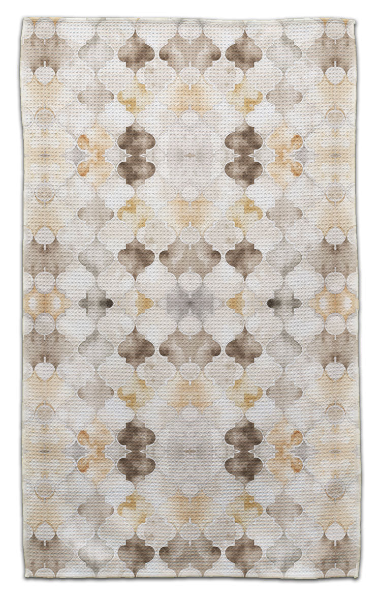 Beige Arabesque Eco-Friendly Towel