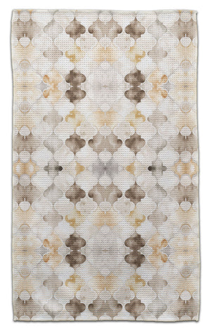 Beige Arabesque Eco-Friendly Towel