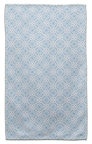 Blue Diamond Lattice Eco-Friendly Towel