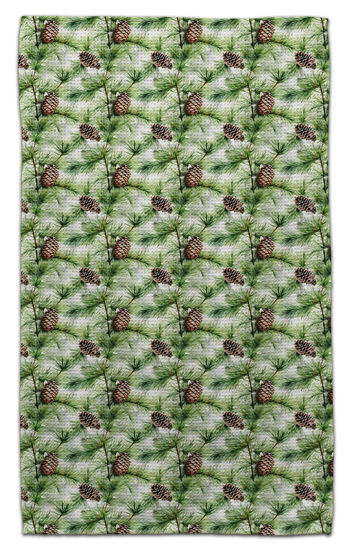 Pine Cone & Twigs Eco-Friendly Towel