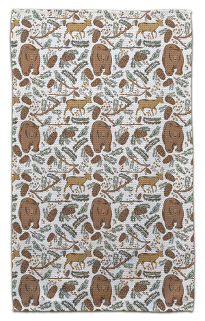 Bear, Deer & Bird Eco-Friendly Towel