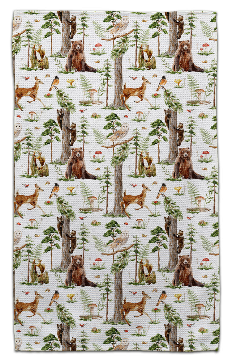 Woodland Animals w/Trees Eco-Friendly Towel