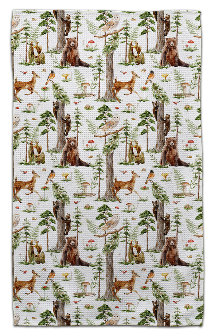 Woodland Animals w/Trees Eco-Friendly Towel